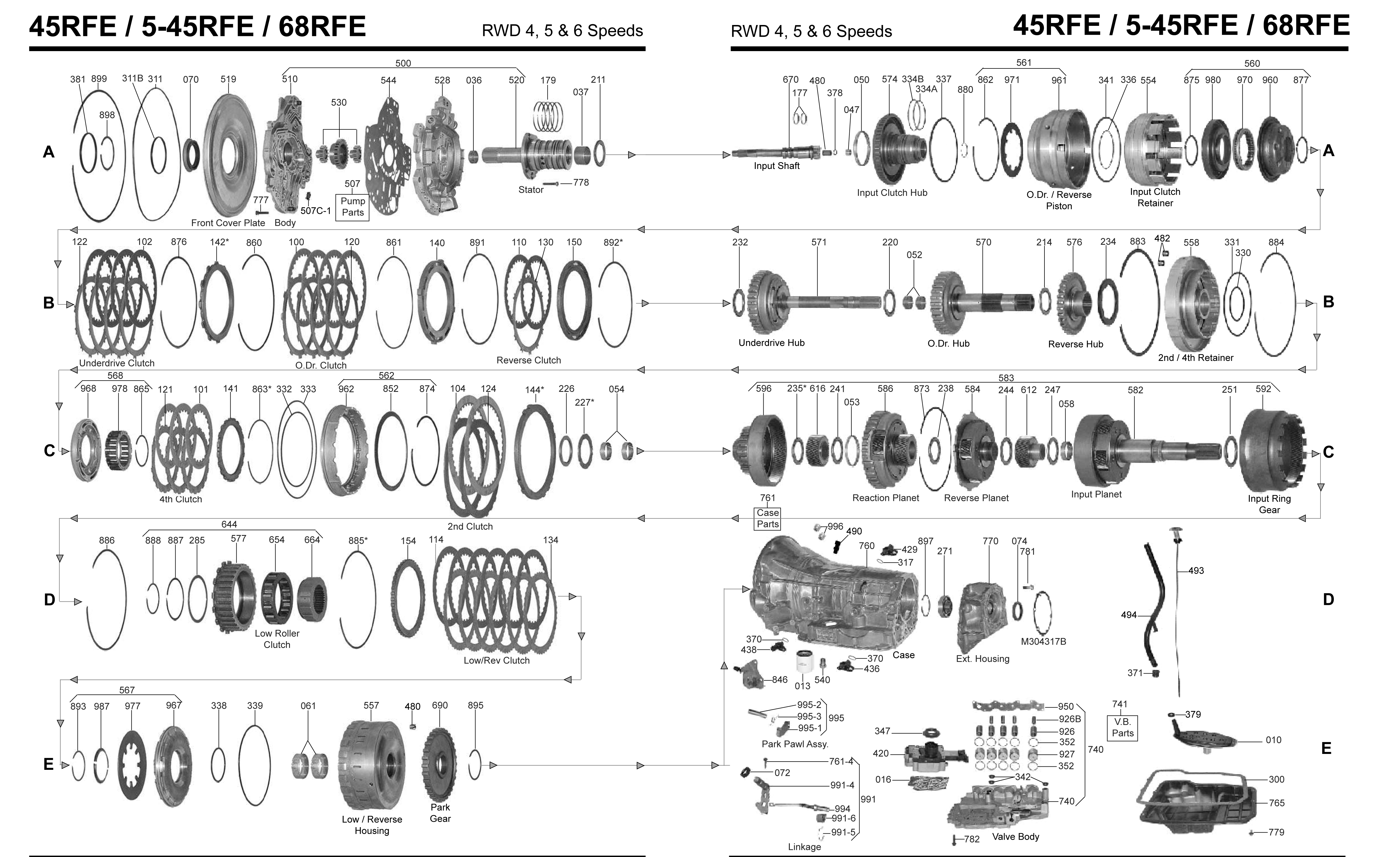 Chrysler a727 transmission diagram #3