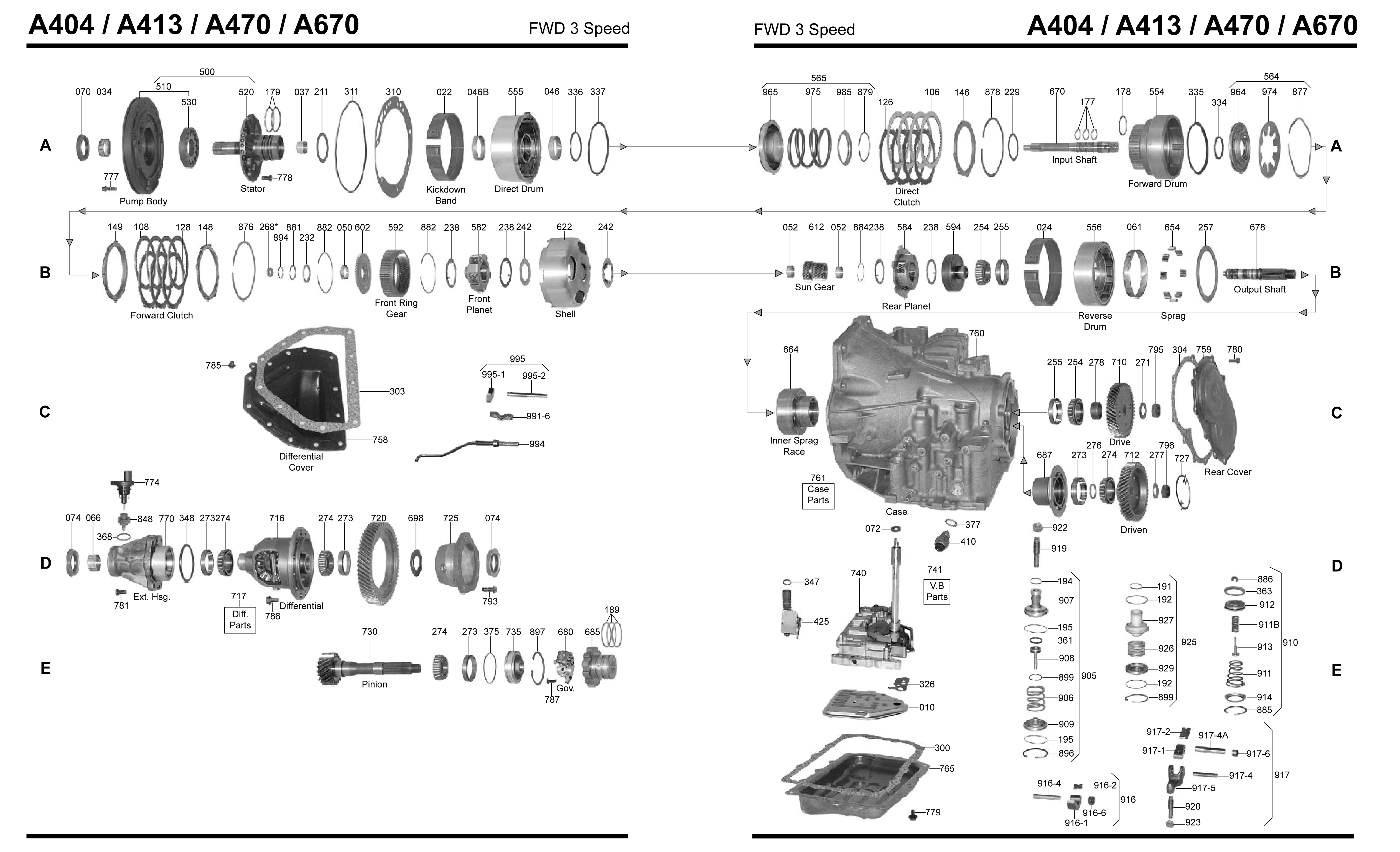 automatic transmission parts diagram pdf