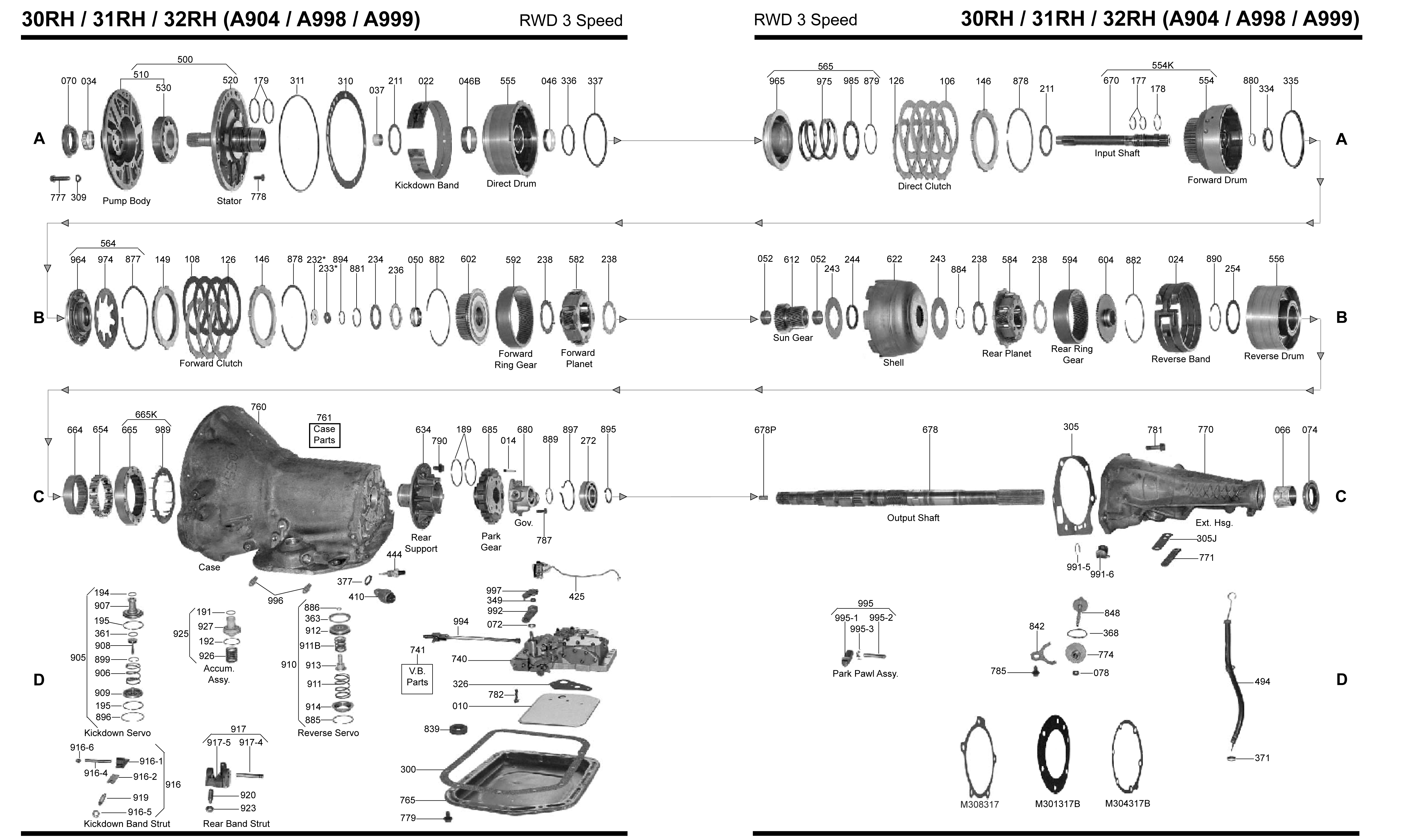 Chrysler a727 transmission diagram