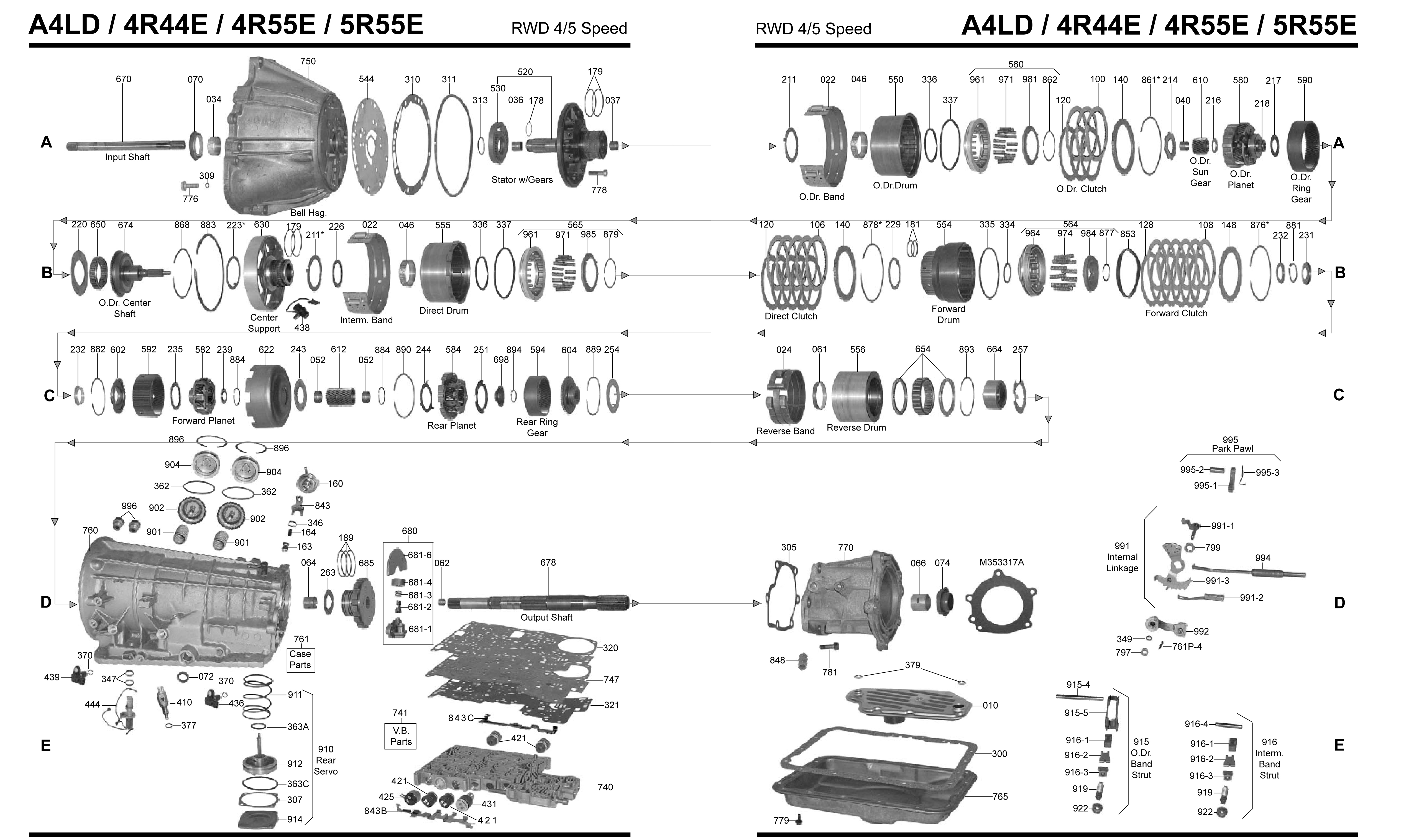 Ford 4eat transmission schematic