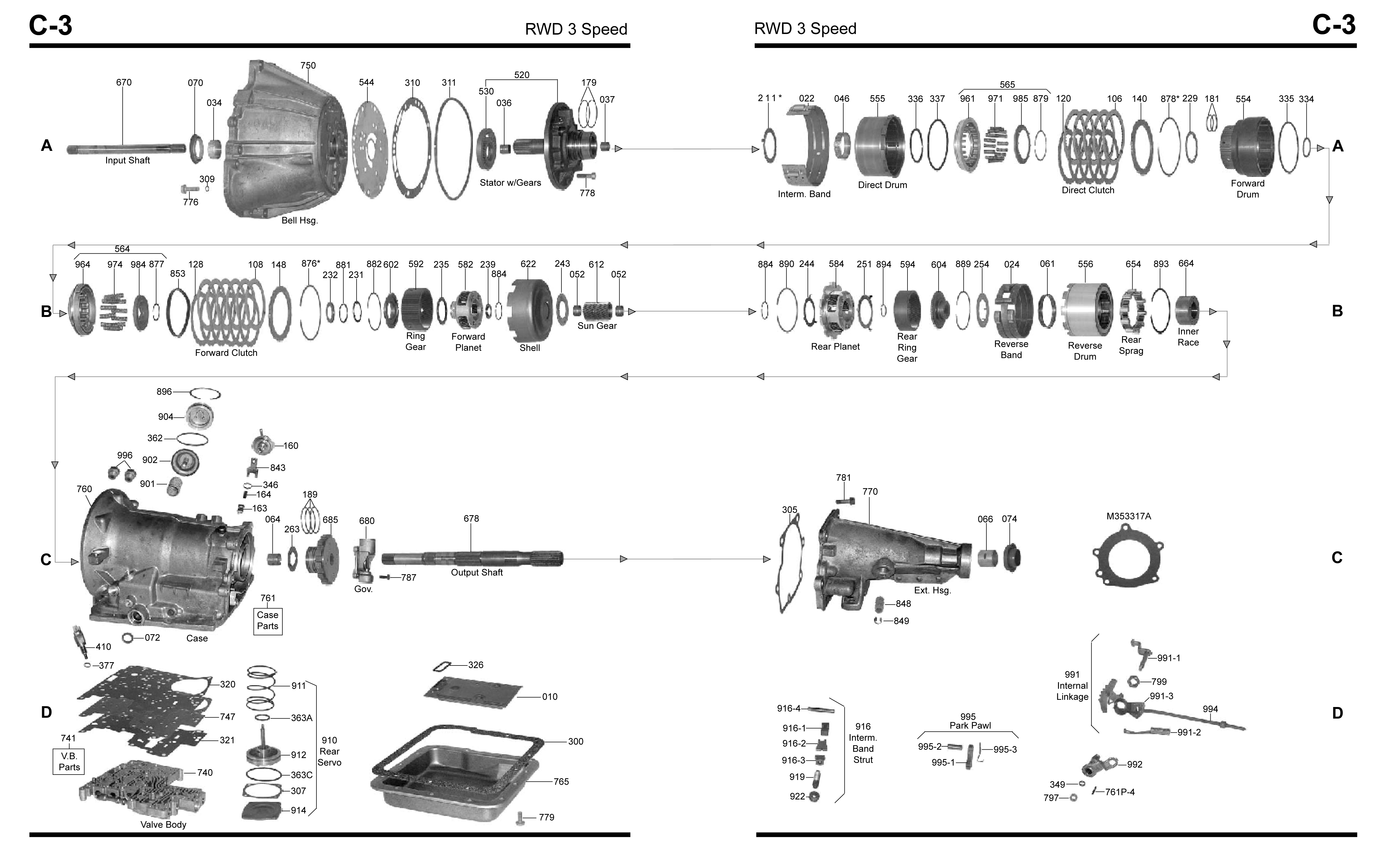 Ford aode transmission parts diagram #4