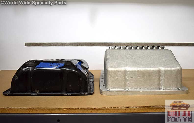 thumbnail image 2 of Black Finned Aluminum TH400 Turbo 400 Transmission Pan – Shallow, Performance Custom, Chevy, With Hardware 2 of 5